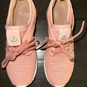 Moncler Women's Blush Sneakers blush pink. Size EU 37 (fits US 6.5-7)
